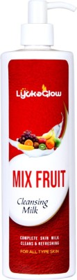 LyckaGlow Mix Fruit Cleansing Milk For Daily Use - All Types Skin(475 ml)