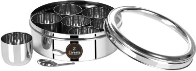 ZIVENTA Steel Pickle Jar  - 1000(Silver)