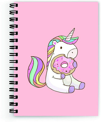 craft maniacs UNICORN A5 Diary RULED 160 Pages(Multicolor)