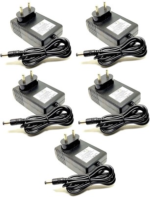 INVENTO 5Pcs 9V 2A DC Adaptor Power supply AC Power Adaptor - SMPS LED Strip DIY Automotive Electronic Hobby Kit