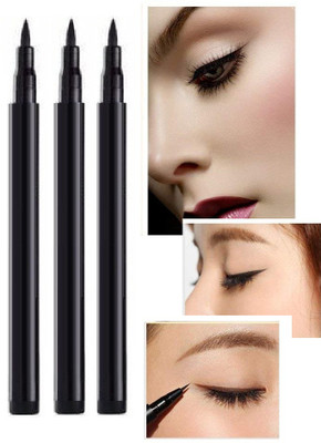 ADJD professional pigmented long lasting sketch eye liner pack of 3 7.5 g(BLACK)