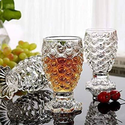 GREATZON ENTERPRISE (Pack of 4) GRE745A Glass Set Water/Juice Glass(200 ml, Glass, Clear)