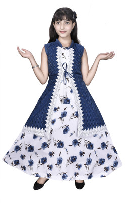 Kitty-Fashion Flared/A-line Gown(Blue)