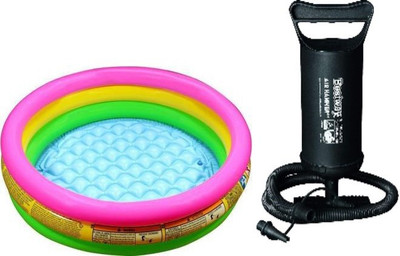 ECOM BHARAT mnb-47 Inflatable Swimming Pool, Inflatable Toy Pump(Multicolor)