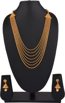 Aadesh Creation Copper Gold-plated Gold Jewellery Set(Pack of 1)