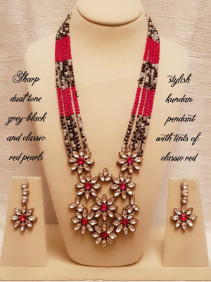 CATALYST Alloy Gold-plated Red, Black Jewellery Set(Pack of 1)