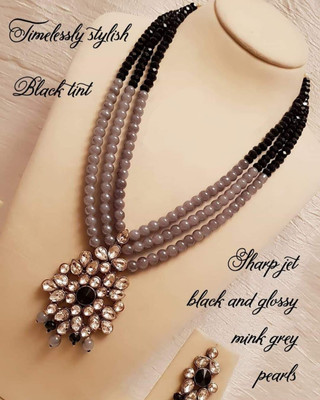 CATALYST Brass Copper Grey, Black Jewellery Set(Pack of 1)