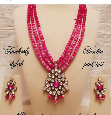 CATALYST Brass Copper Pink Jewellery Set(Pack of 1)