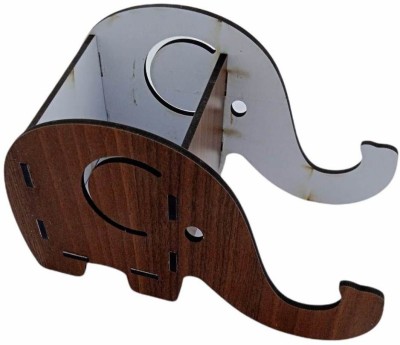 ZGX Wood Key Holder(1 Hooks, Brown)