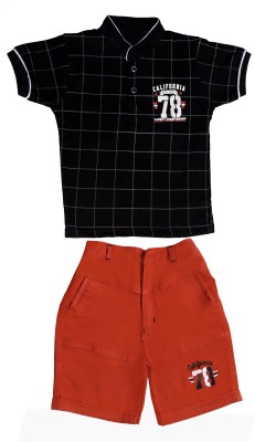 ZADMUS Baby Boys Casual T-shirt Shorts(Black)