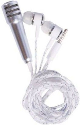 Clairbell WDX_525O_ Karaoke Singing Microphone Metal Sing Mic for Phone, for Computer, for PC Audio Cable with Stereo Earphone Compatible with all smart & IOS devices Microphone