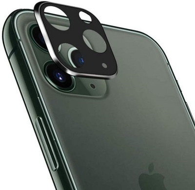 VOSKI Back Camera Lens Glass Protector for Apple iPhone 12 Pro Max Back Camera Glass Protector Curved Edge with Flash Cut(Pack of: 1)