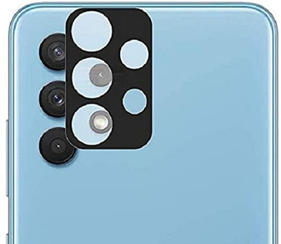 ELEF Back Camera Lens Glass Protector for Samsung Galaxy A32 Back Camera Glass Protector Edge to Edge 5D Curved with Flash Cut(Pack of: 1)