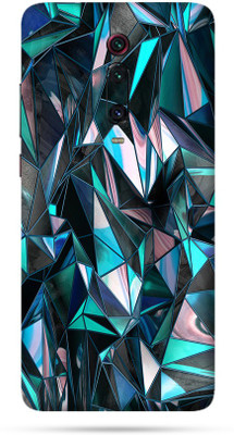 OggyBaba Mi 9T Pro Mobile Skin(Blue Polygon Skin Matte Finish)