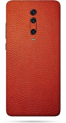 OggyBaba Mi 9T Pro Mobile Skin(Charming Red Leather Skin Matte Finish)