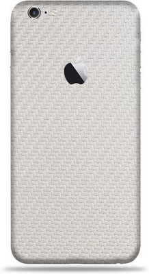 LAMHA Apple iPhone 6s Plus Mobile Skin(Ultra Super White Carbon Fiber With High Matte Finish.)