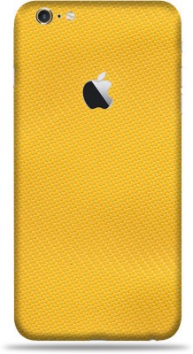 LAMHA Apple iPhone 6s Mobile Skin(Ultra Yellow Carbon Fiber With High Matte Finish.)