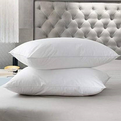 PALVIT Microfibre Abstract Sleeping Pillow Pack of 2(White)