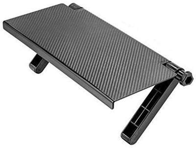 GTC Adjustable Non Slip Computer and tv Screen top shelve Plastic Wall Shelf(Number of Shelves - 1, Black)