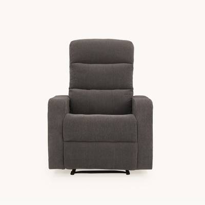 duroflex Fabric Manual Recliner  (Finish Color - Grey, Knock Down)
