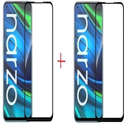 NIMMIKA ENTERPRISES Tempered Glass Guard for realme narzo 30(Pack of 2)