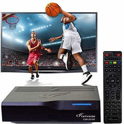 Catvision Set Top Box for DD Freedish MPEG 2 SD Channels Media Streaming Device(Black)