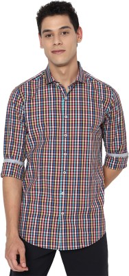 Simon Carter Men Checkered Casual Multicolor Shirt