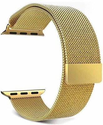 SPARXON Nylon Woven Nylon Sport Loop Band Compatible for Series 4 [44MM] Smart Watch Strap(Gold)