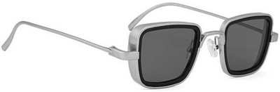 BLINKERS Retro Square Sunglasses(For Men & Women, Black)
