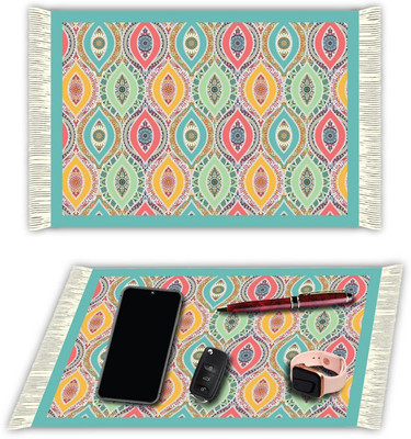 Nourish Rectangular Pack of 1 Table Placemat(Multicolor, Polyester)