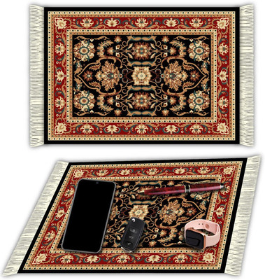 Nourish Rectangular Pack of 1 Table Placemat(Maroon, Polyester)