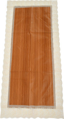 KUBER INDUSTRIES Brown 184 cm Table Runner(PVC)