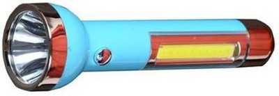 Care 4 1703 2+2W Strong LED COB Light with 2 mode Action with 8hrs Continuous Working Power (1800mAh) Aluminium Reflector with Micro Halogeno Technology Runtime : 8hrs Torch Torch 2modes in cob and 2 modes in cob (high and low) Torch(Blue, 15 cm, Rechargeable)