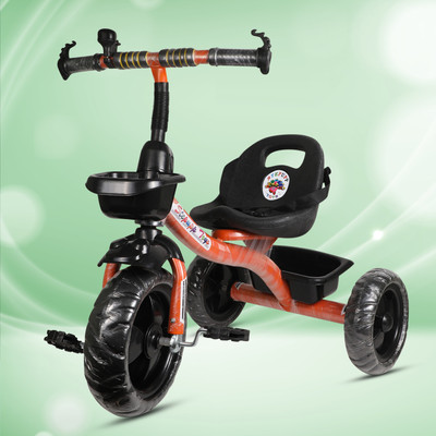 Stepupp STP G ORANGE BACK AND FRONT BASKET FOR CHILDREN-06 Tricycle(Orange)