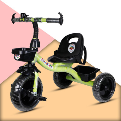 Stepupp G GREEN BACK AND FRONT BASKET FOR BABY-07 Tricycle(Green)