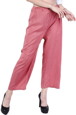 Amanzo Regular Fit Women Pink Trousers