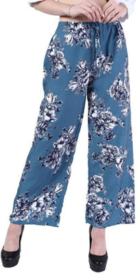 Amanzo Relaxed Women Light Blue Trousers