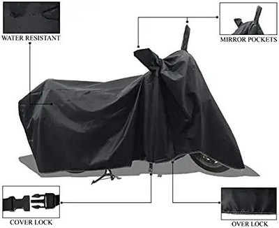 SIDDHARTH CREATION Waterproof Two Wheeler Cover for Hero(Achiever, Black)
