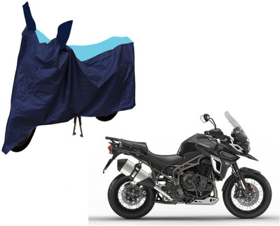Selifaur Two Wheeler Cover for Triumph(Trigger, Blue)
