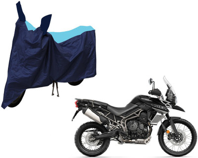 Selifaur Two Wheeler Cover for Triumph(Tiger 800 XCA, Blue)