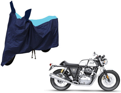 Selifaur Two Wheeler Cover for Royal Enfield(Continental GT, Blue)