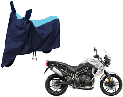 Selifaur Two Wheeler Cover for Triumph(Tiger 800 XR, Blue)