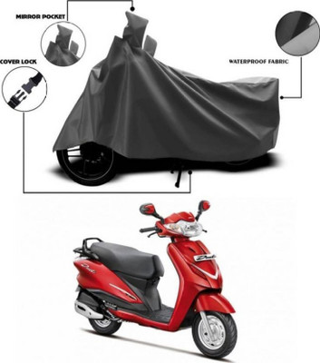 Brick Head Waterproof Two Wheeler Cover for Hero(Duet, Black)