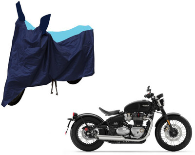 Selifaur Two Wheeler Cover for Triumph(Bobber 350, Blue)