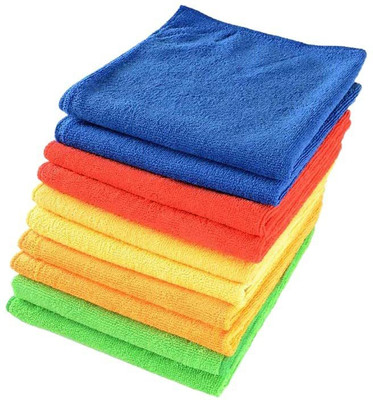 Maple Microfiber Vehicle Washing  Cloth(Pack Of 10, 250 GSM)
