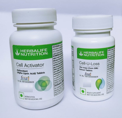 HERBALIFE cell activator- new- 60 tablet + cell-u-loss advanced - 90 tablet(2 x 70 Tablets)