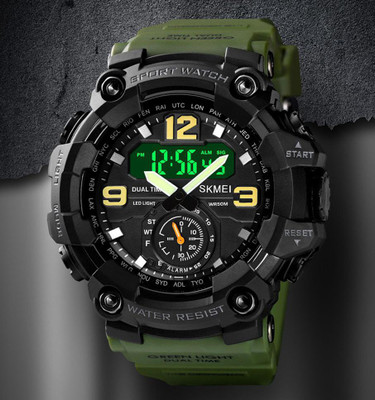 Nakshu 1637 Water&Shock Resistance Alarm Digital Watch Analog-Digital Watch - For Men