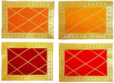KavyaTanishq Cloth for seating the diety Altar Cloth(Pack of 4)
