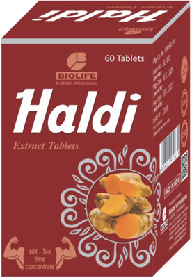 BIOLIFE HALDI EXTRACT TAB pack of 2(Pack of 2, 60 Tablets)
