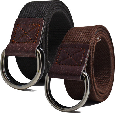 LOOPA Men Casual Black, Brown Nylon Belt